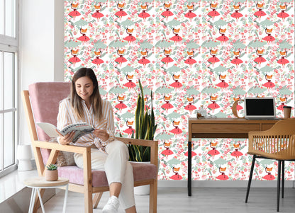 Wallpaper Princess Foxes