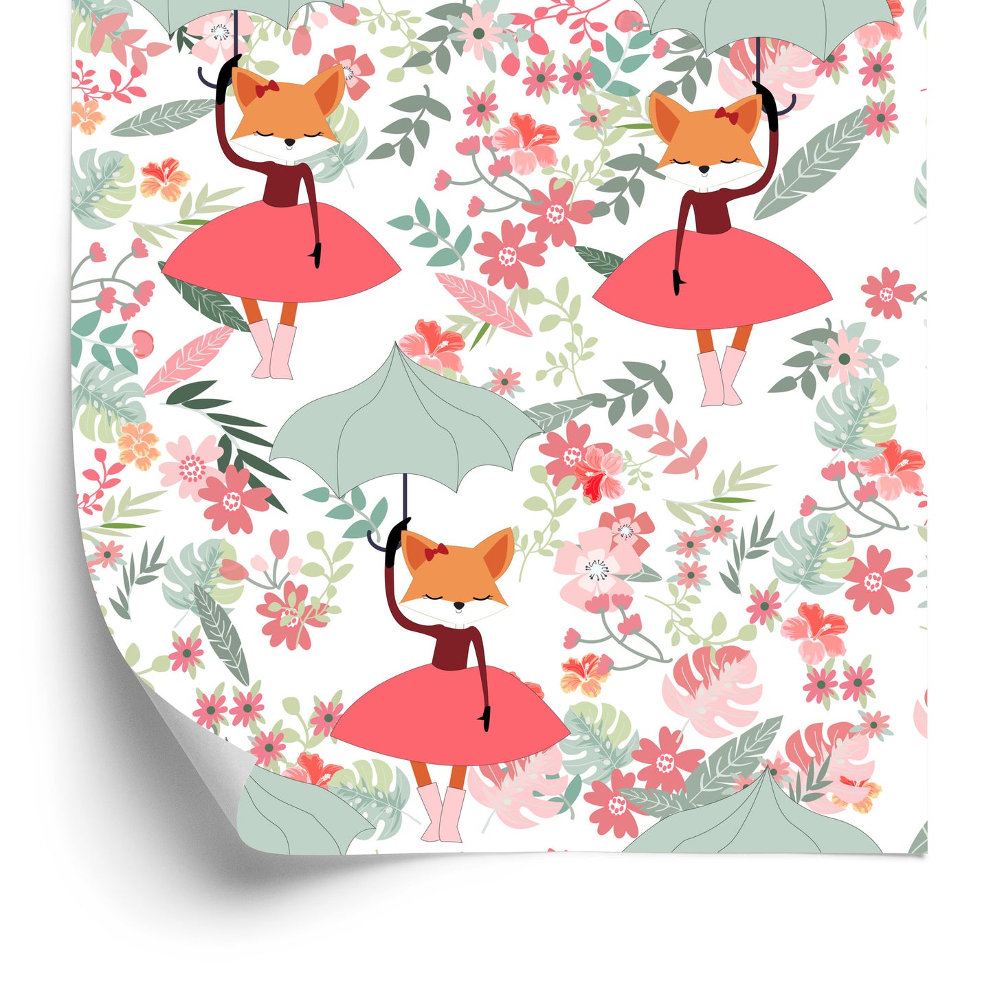 Wallpaper Princess Foxes