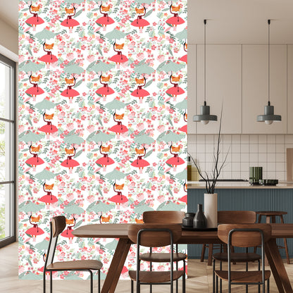 Wallpaper Princess Foxes