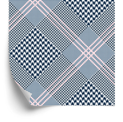 Wallpaper Stylish Checkered Pattern