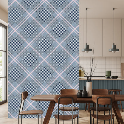 Wallpaper Stylish Checkered Pattern