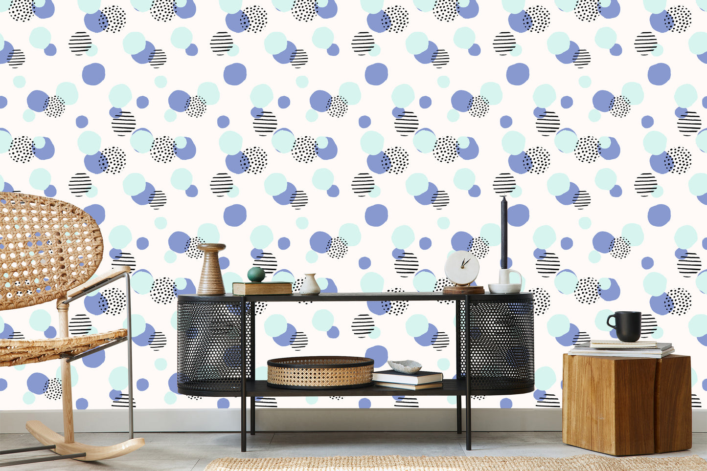 Wallpaper Colorful Abstract Dots