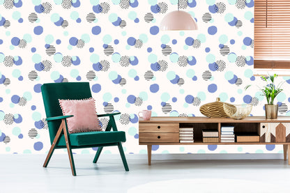 Wallpaper Colorful Abstract Dots