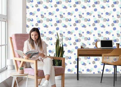 Wallpaper Colorful Abstract Dots
