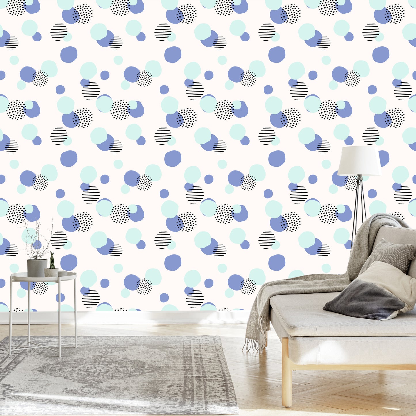 Wallpaper Colorful Abstract Dots