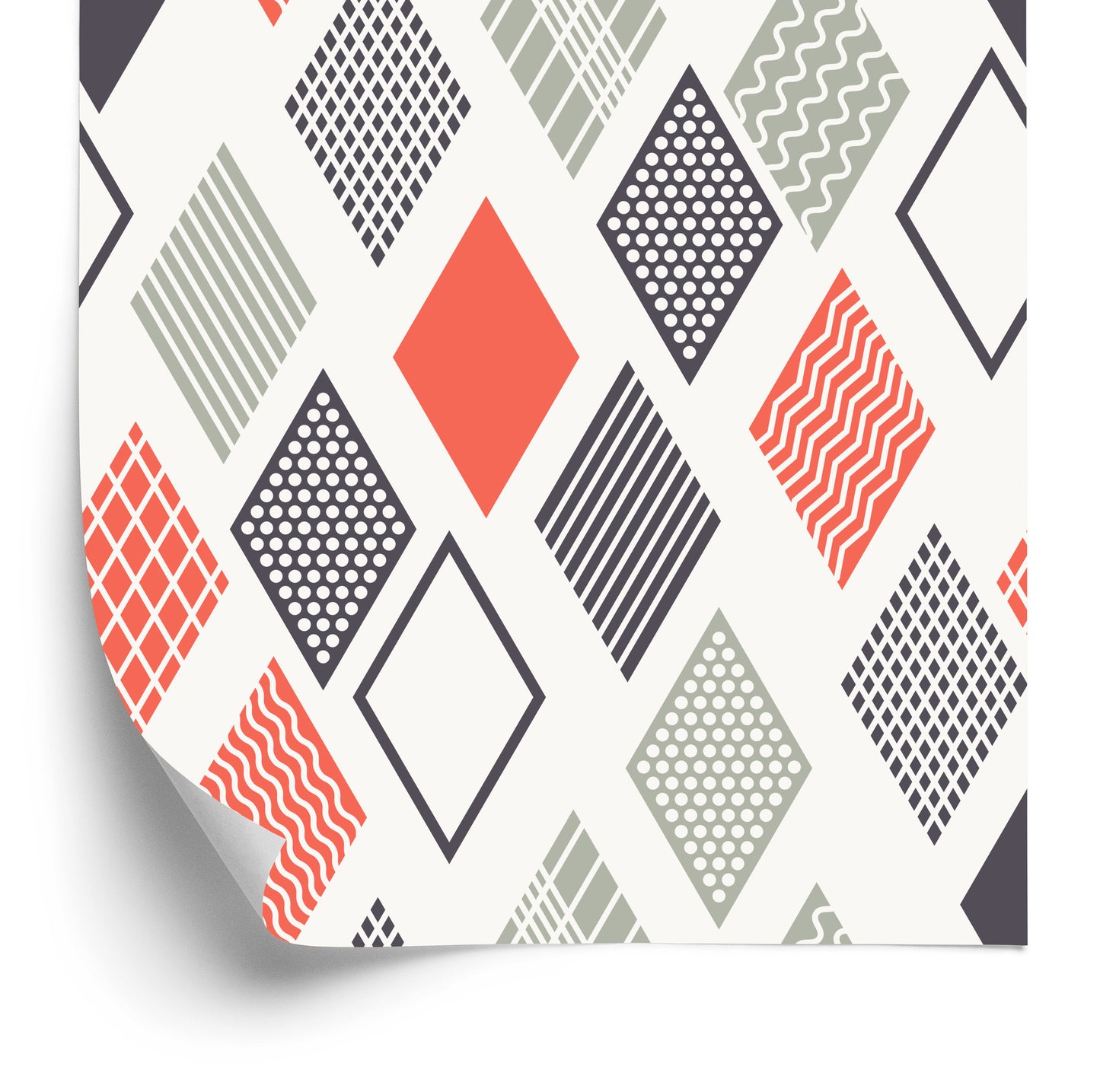 Wallpaper Geometric Colorful Rhombuses