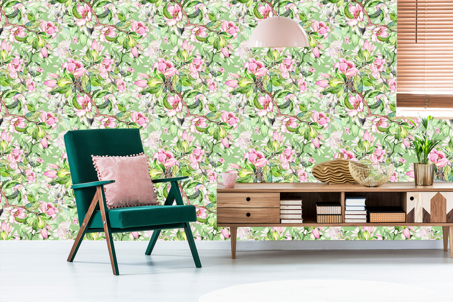 Wallpaper Watercolour Spring Flowers