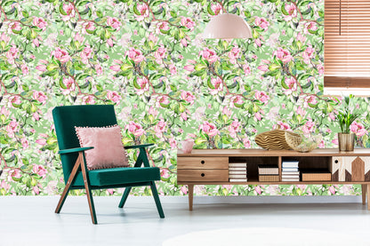 Wallpaper Watercolour Spring Flowers