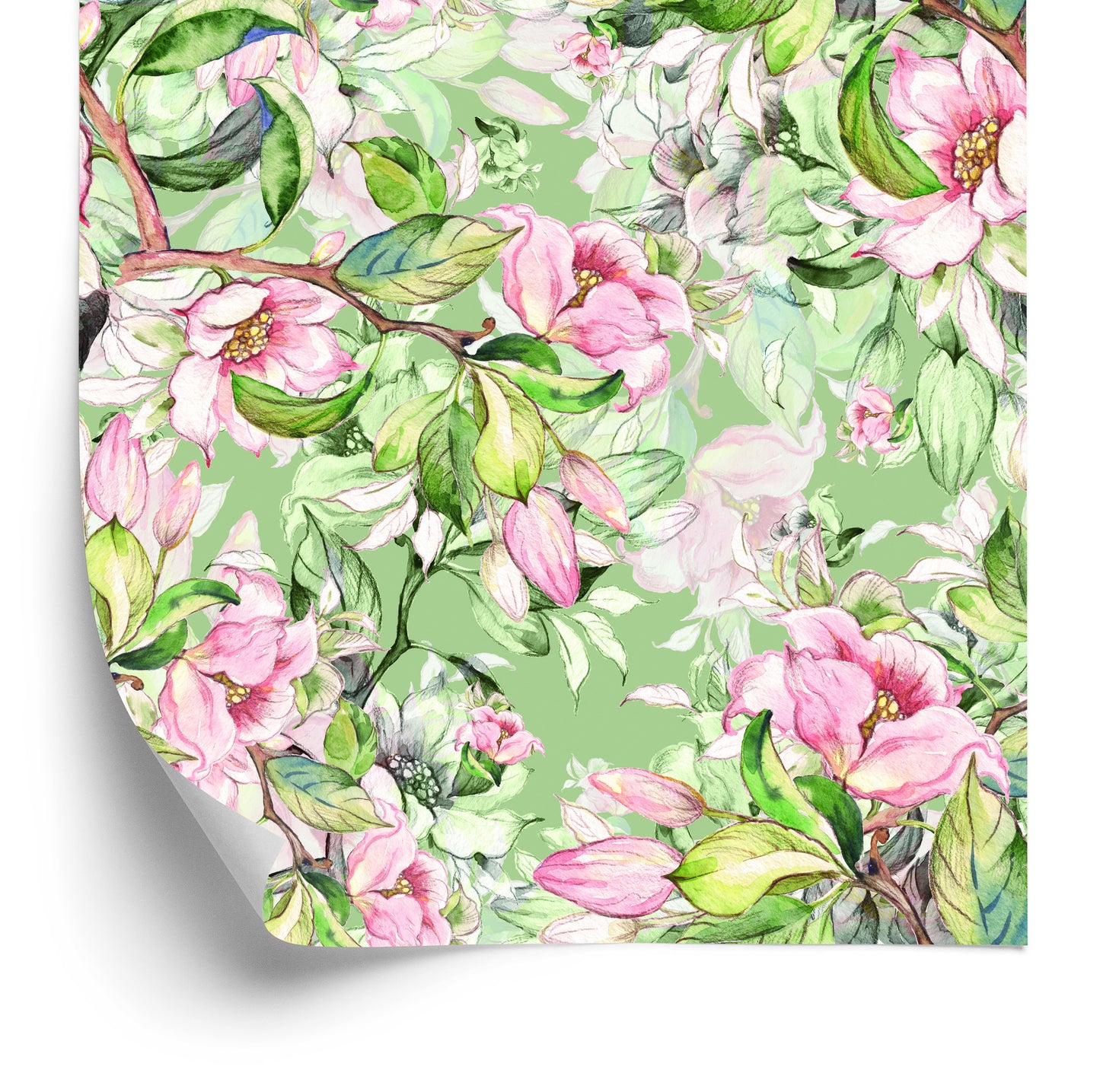 Wallpaper Watercolour Spring Flowers