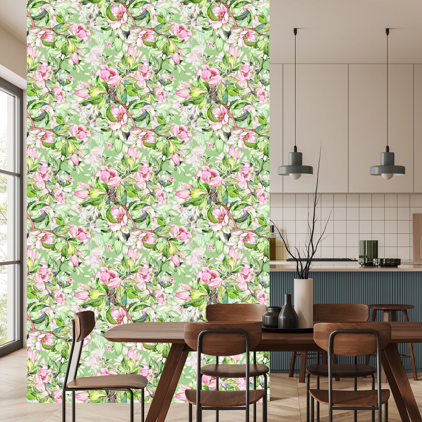 Wallpaper Watercolour Spring Flowers