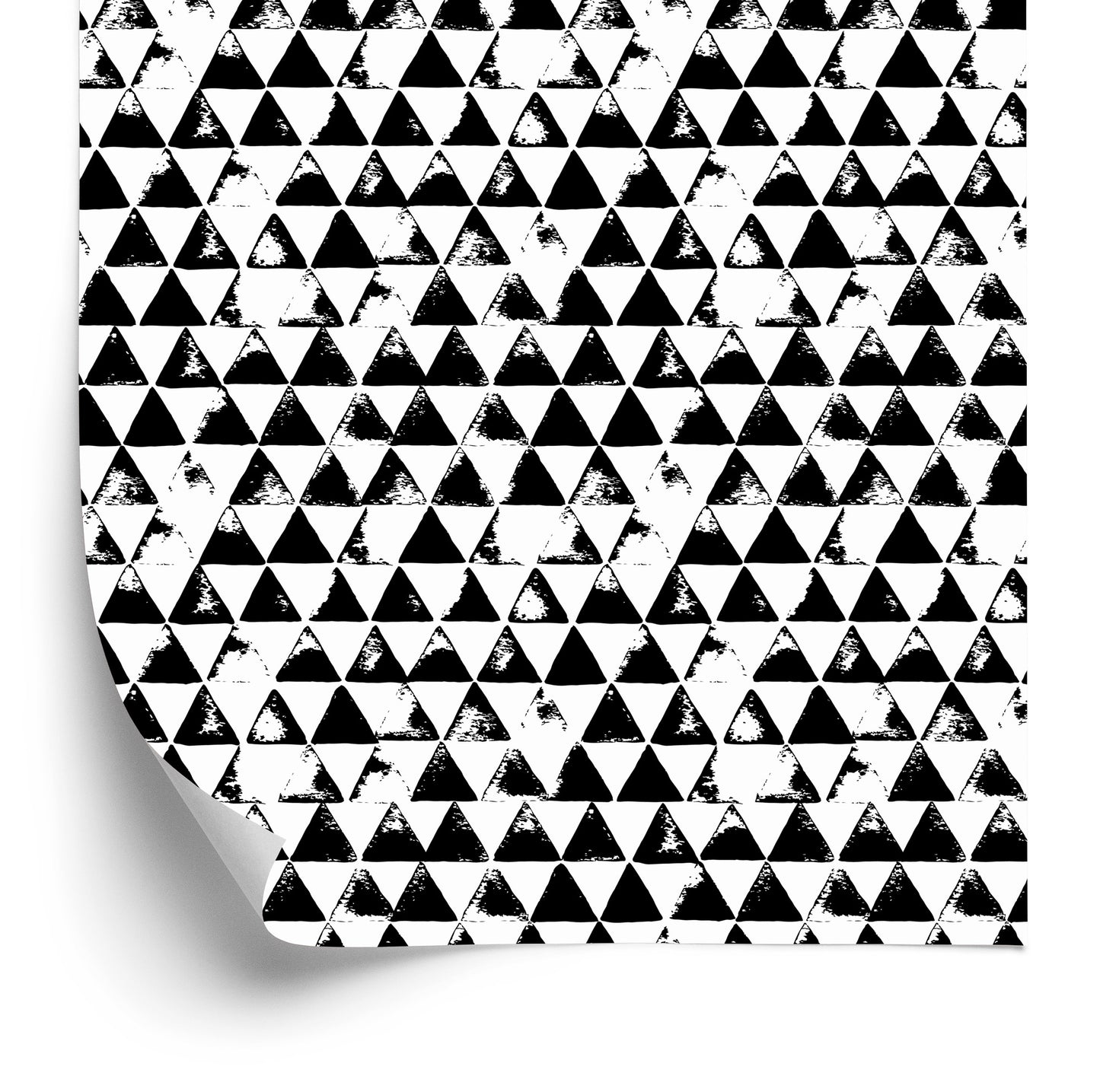 Wallpaper Black And White Triangles