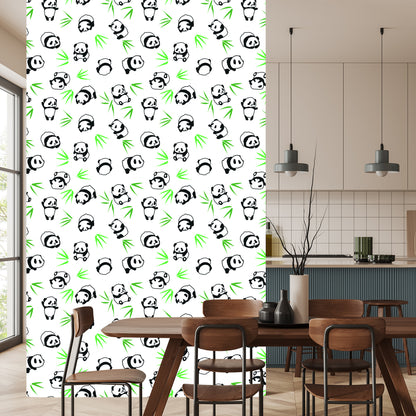 Wallpaper Pandas In The Green