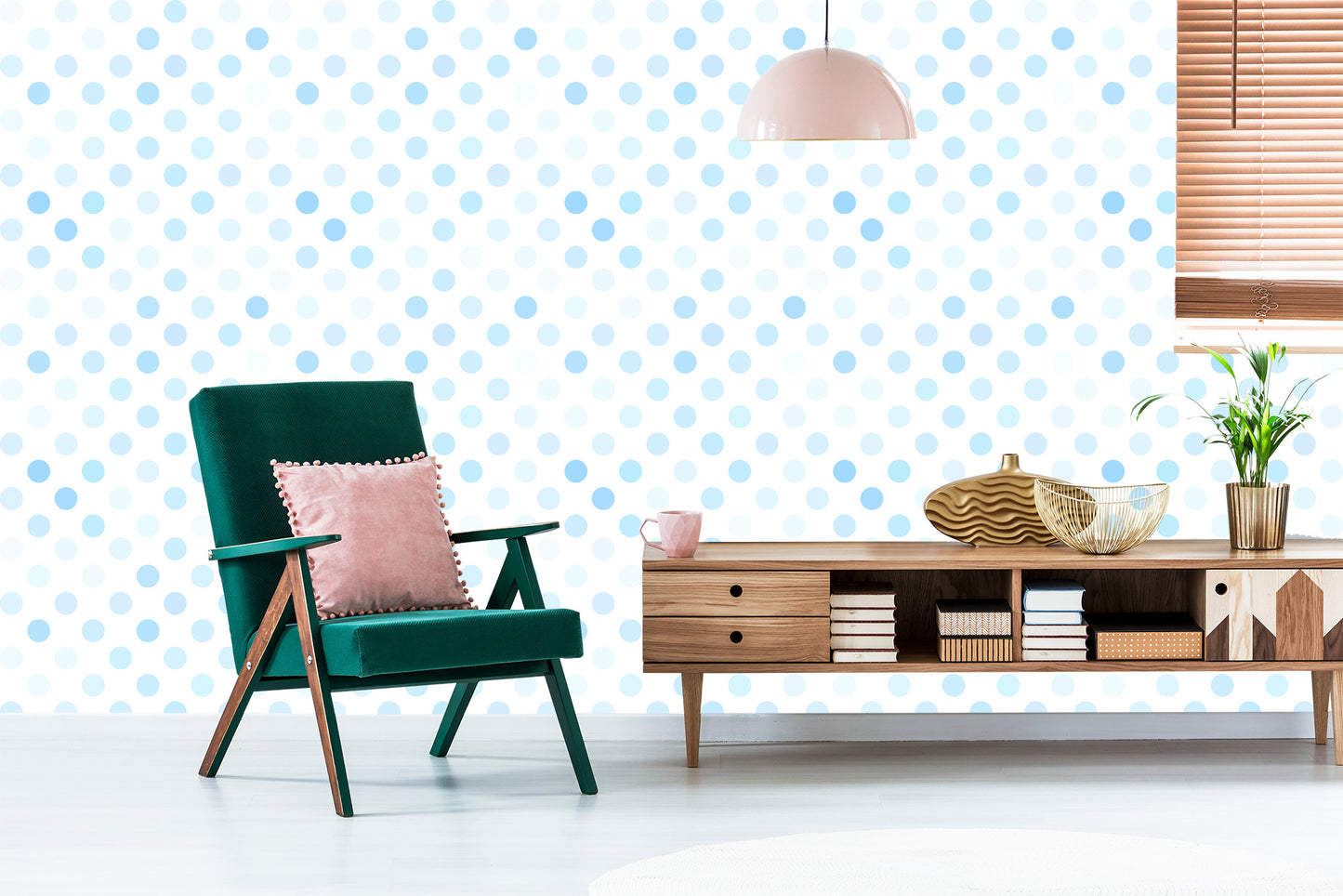 Wallpaper Blue Pastel Circles
