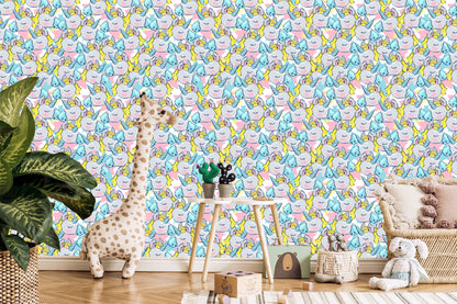 Wallpaper For Children - Sleeping Unicorns