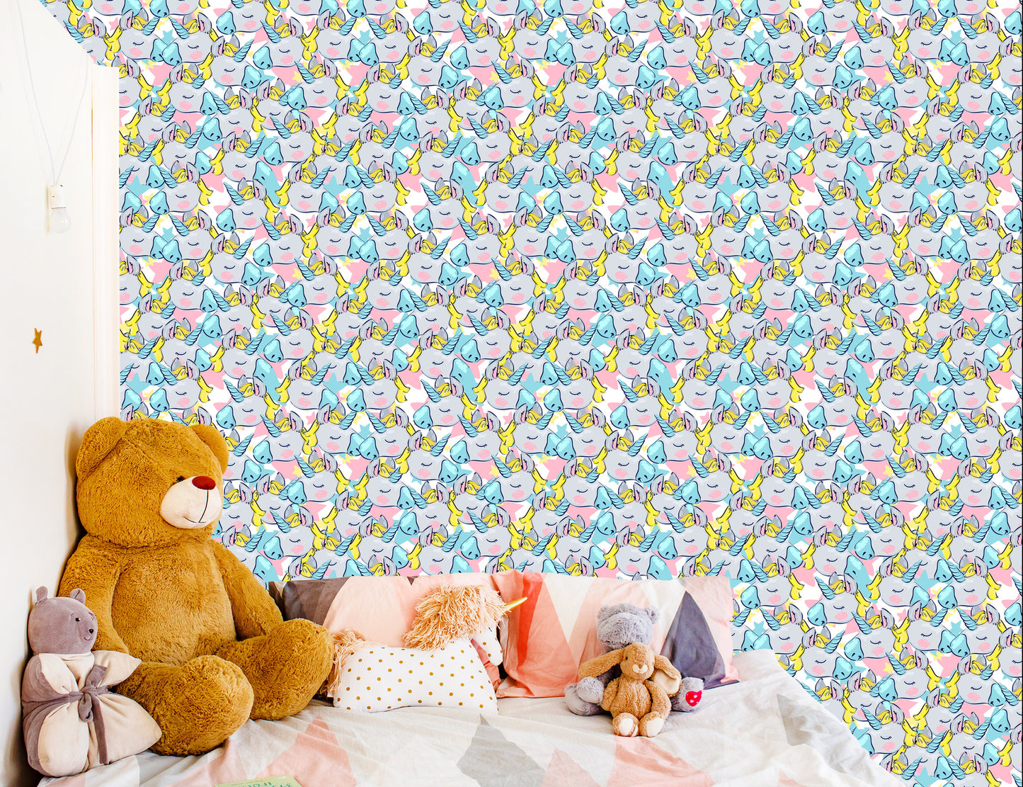 Wallpaper For Children - Sleeping Unicorns