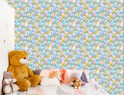 Wallpaper For Children - Sleeping Unicorns