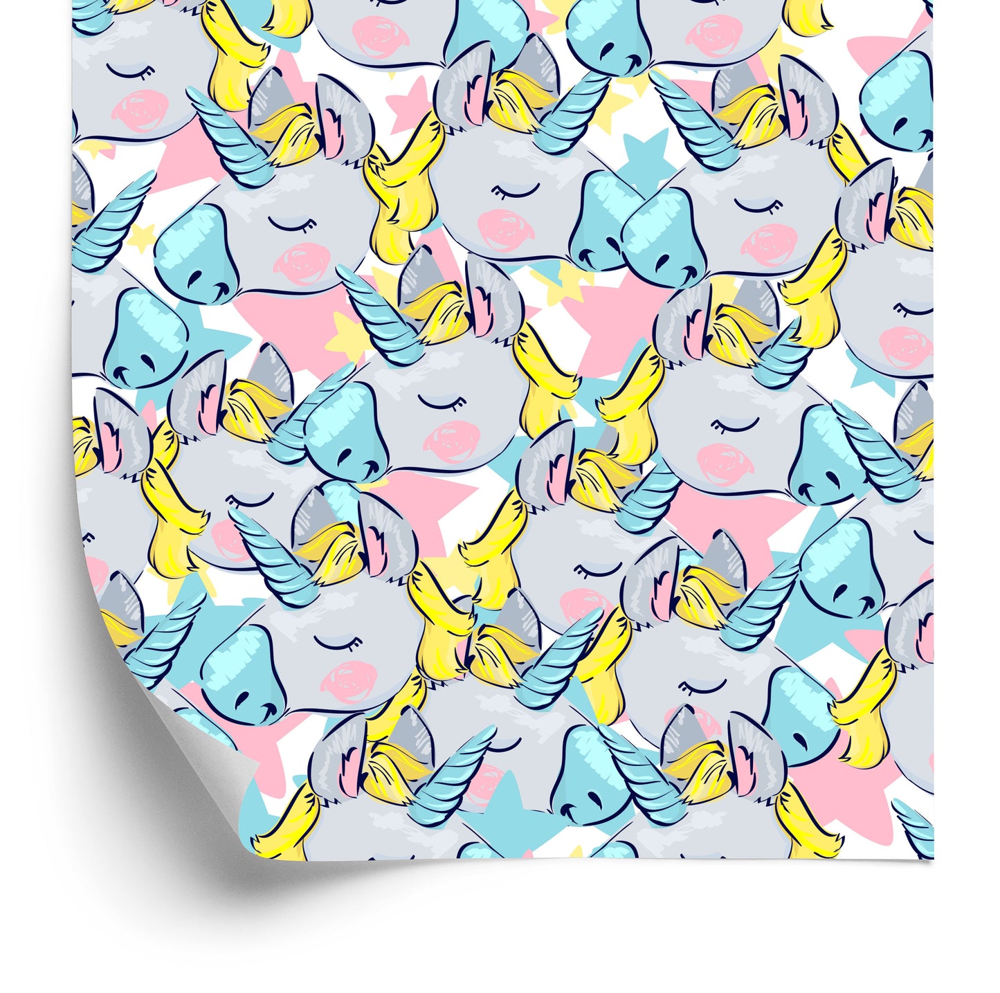 Wallpaper For Children - Sleeping Unicorns
