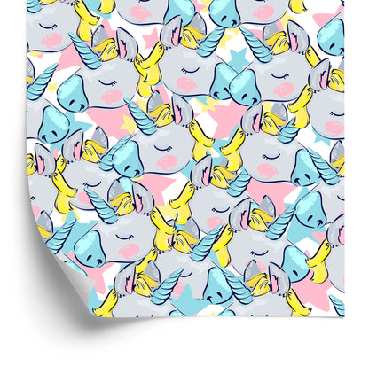 Wallpaper For Children - Sleeping Unicorns