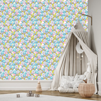 Wallpaper For Children - Sleeping Unicorns