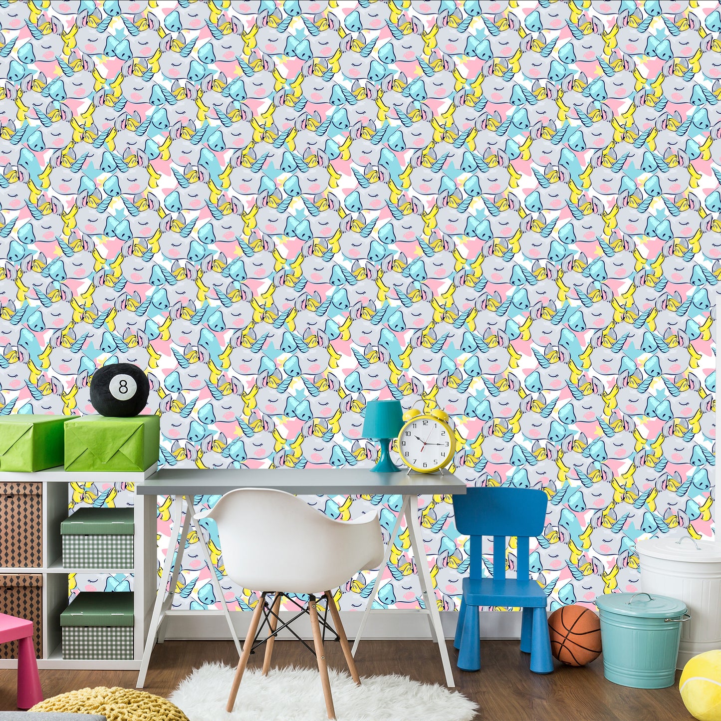 Wallpaper For Children - Sleeping Unicorns