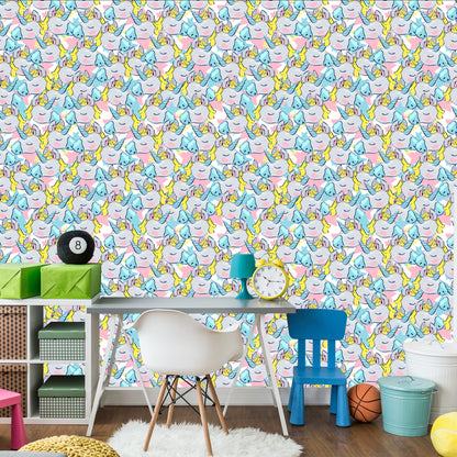 Wallpaper For Children - Sleeping Unicorns