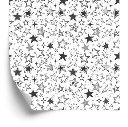 Wallpaper For Children - Stars As Sketched