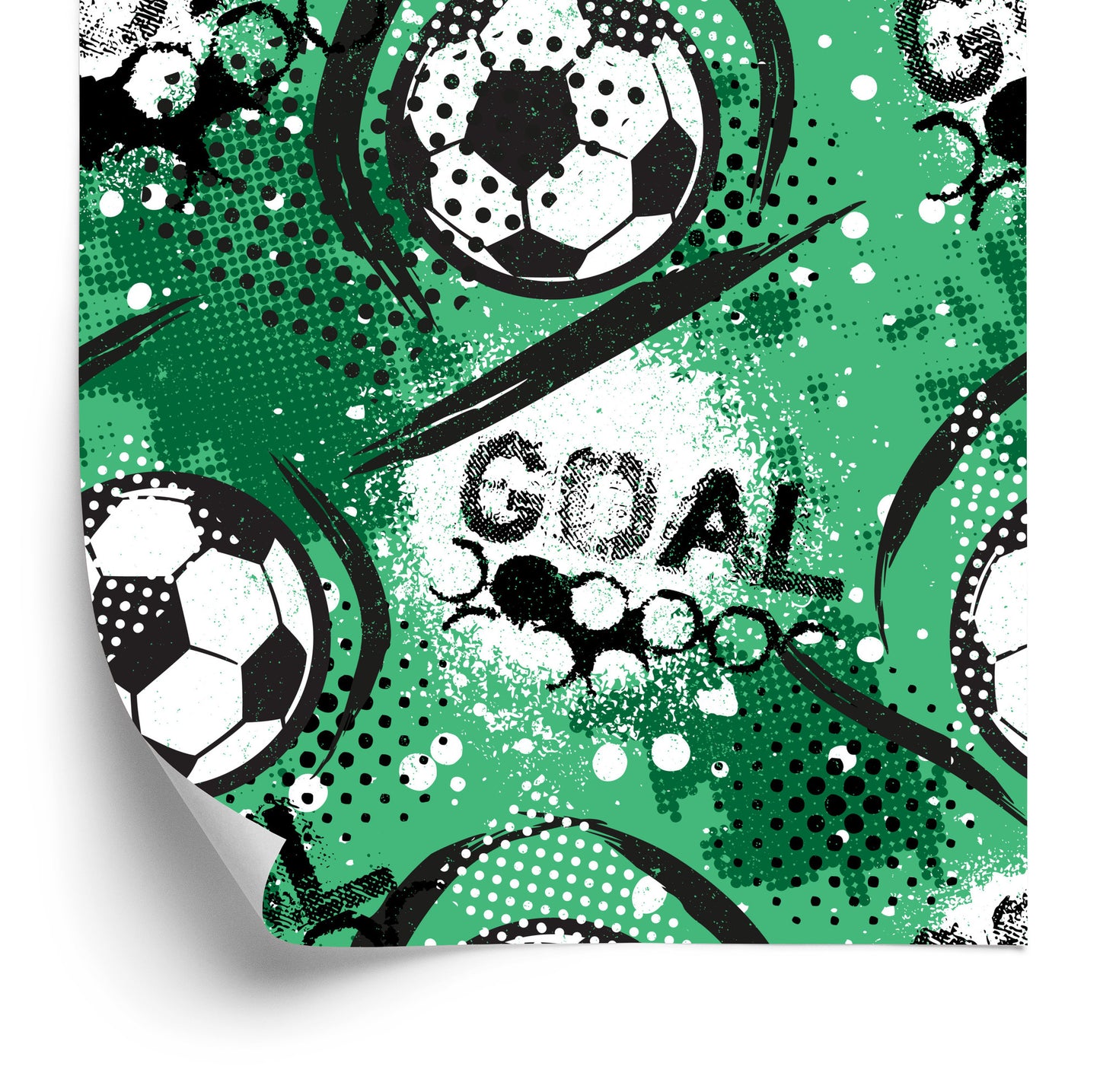 Wallpaper Fashionable Soccer Pattern