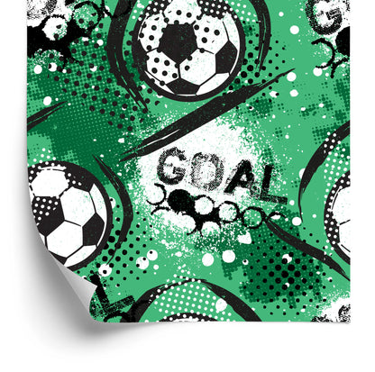 Wallpaper Fashionable Soccer Pattern