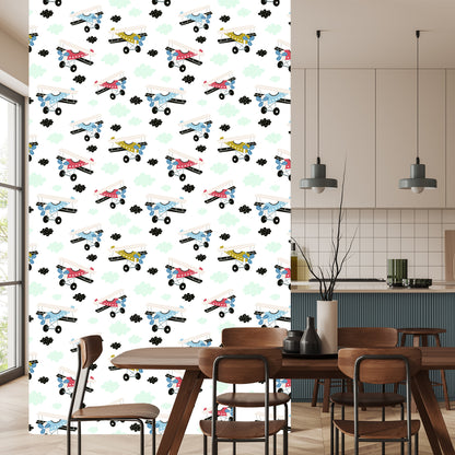 Wallpaper Colorful Fairy-Tale Airplanes