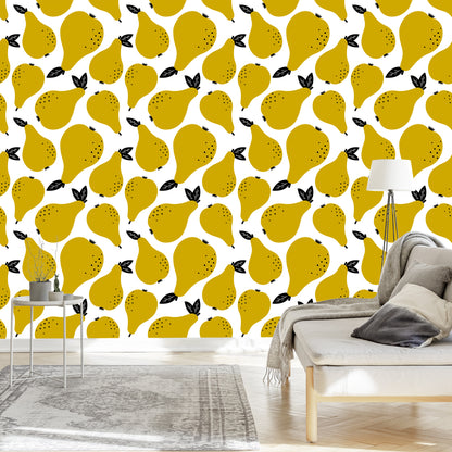 Wallpaper For The Kitchen - Pears