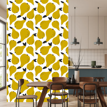 Wallpaper For The Kitchen - Pears