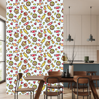 Wallpaper Minimalistic Colorful Sweets