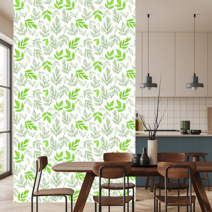 Wallpaper Leaves As Drawn