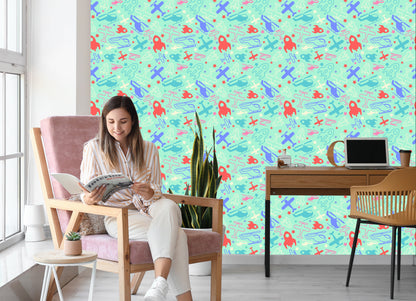 Wallpaper Fairy-Tale Rockets, Planes And Helicopters