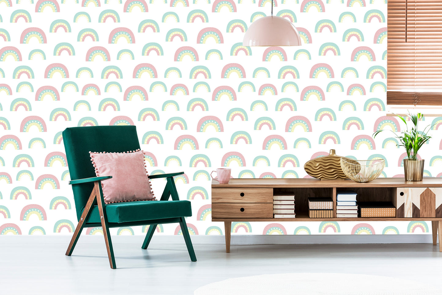 Wallpaper Pastel Rainbow