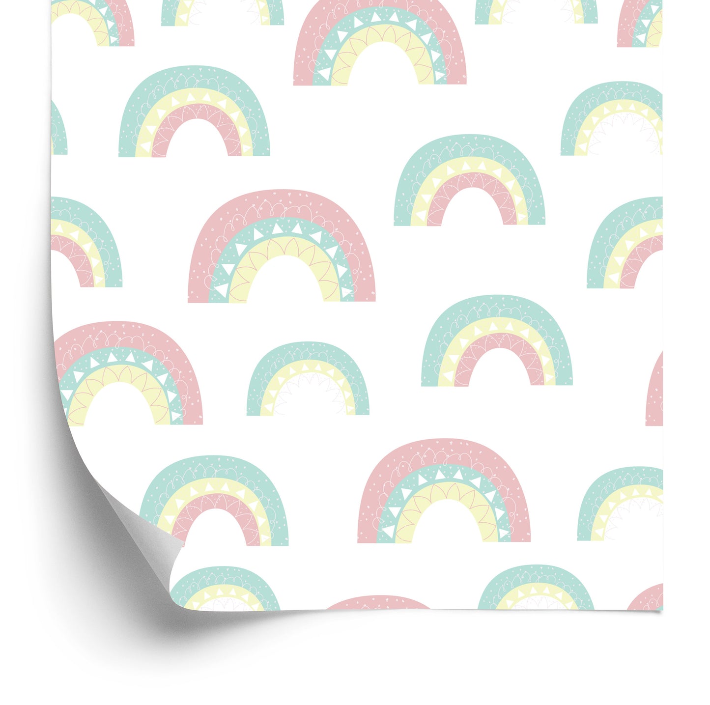Wallpaper Pastel Rainbow