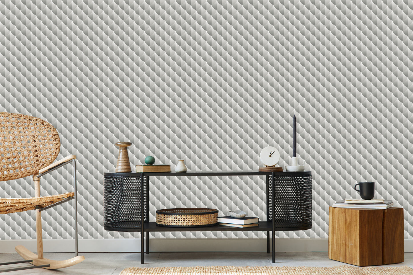Wallpaper Modernist Geometric Pattern