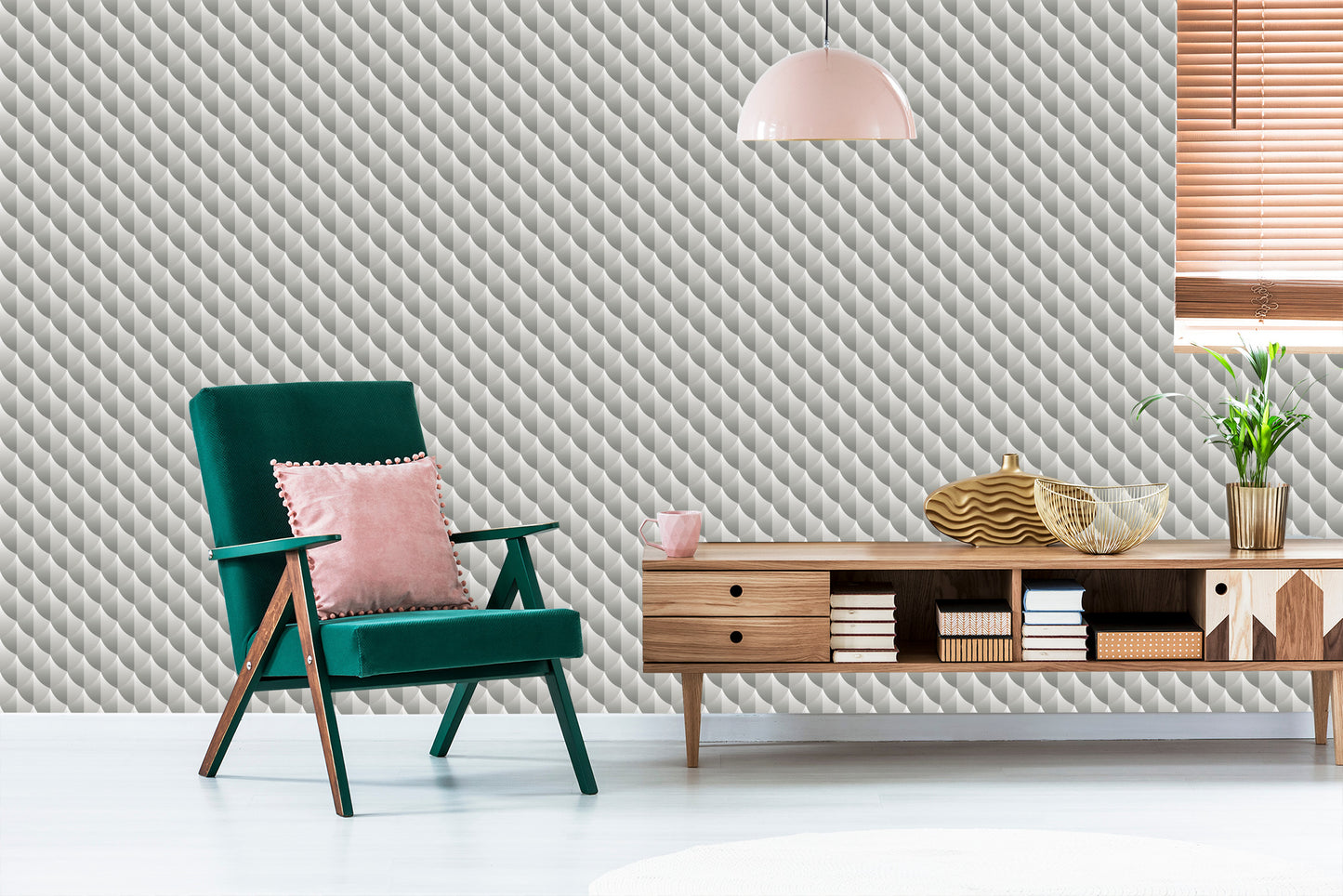 Wallpaper Modernist Geometric Pattern