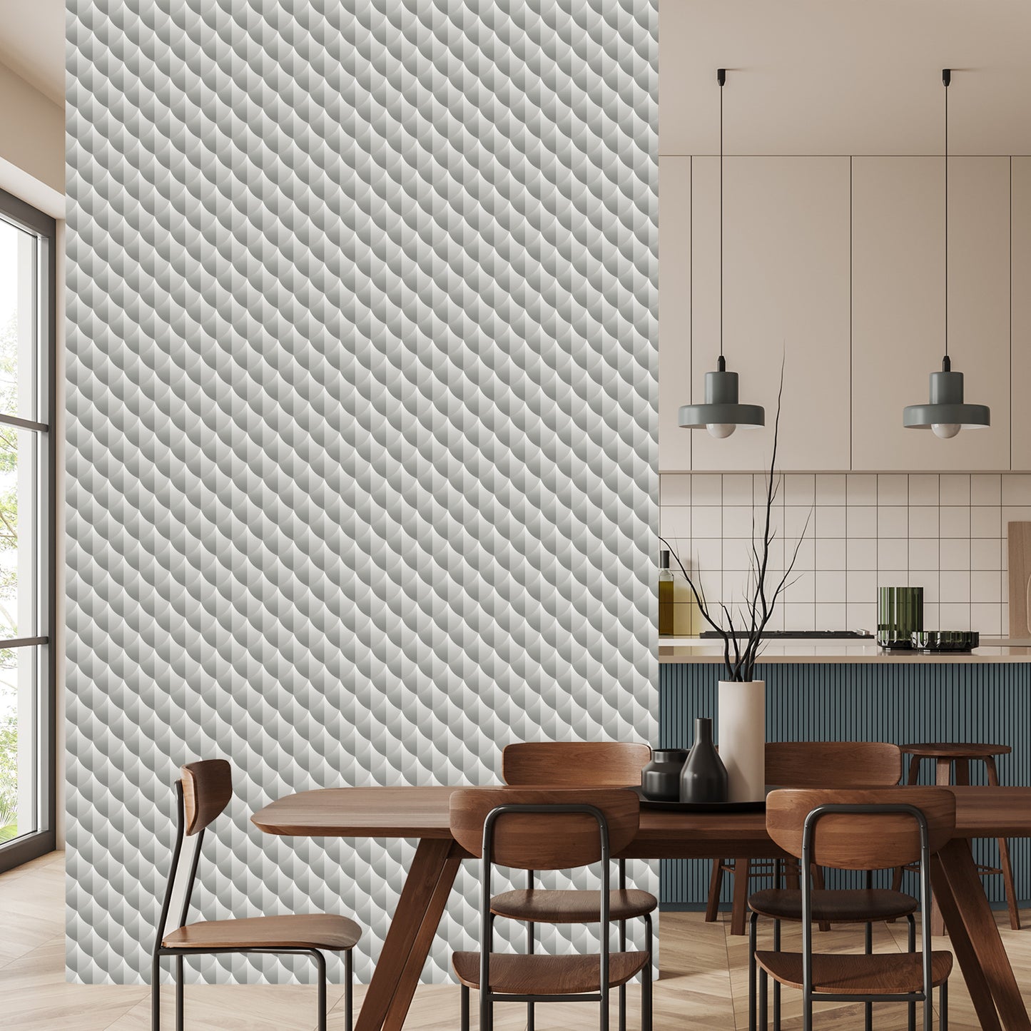 Wallpaper Modernist Geometric Pattern