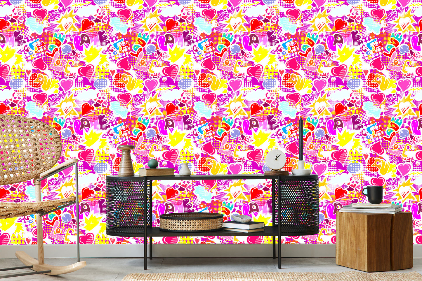 Wallpaper Pink Graffiti