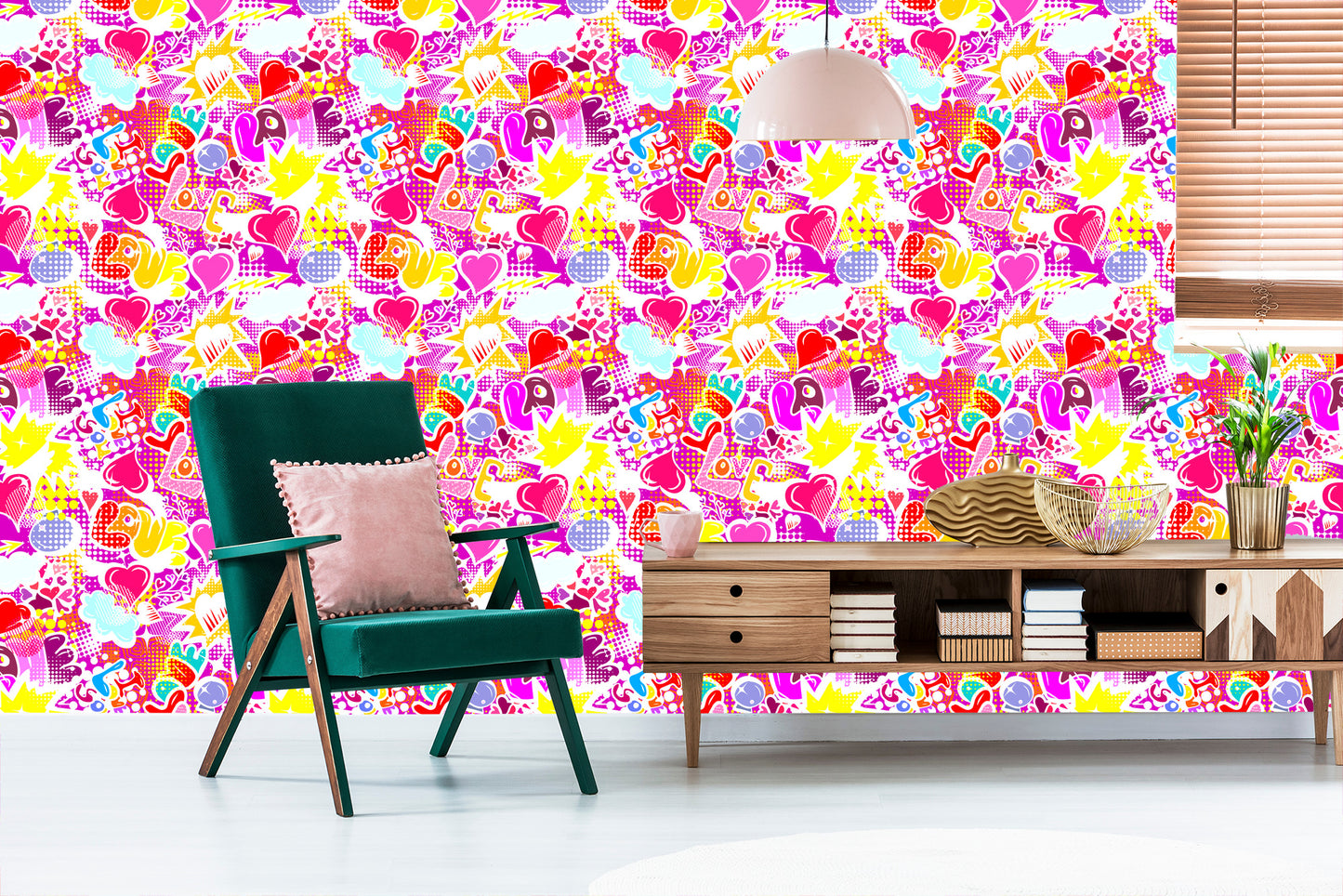 Wallpaper Pink Graffiti