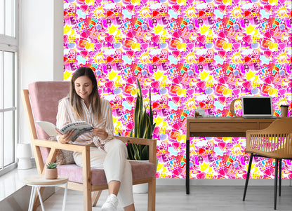 Wallpaper Pink Graffiti