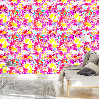 Wallpaper Pink Graffiti