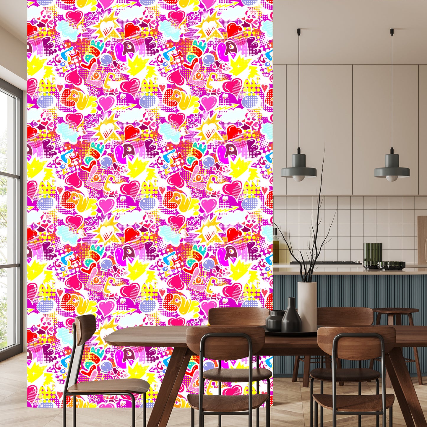 Wallpaper Pink Graffiti