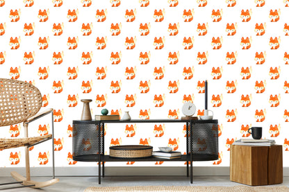 Wallpaper Lovely Watercolor Foxes