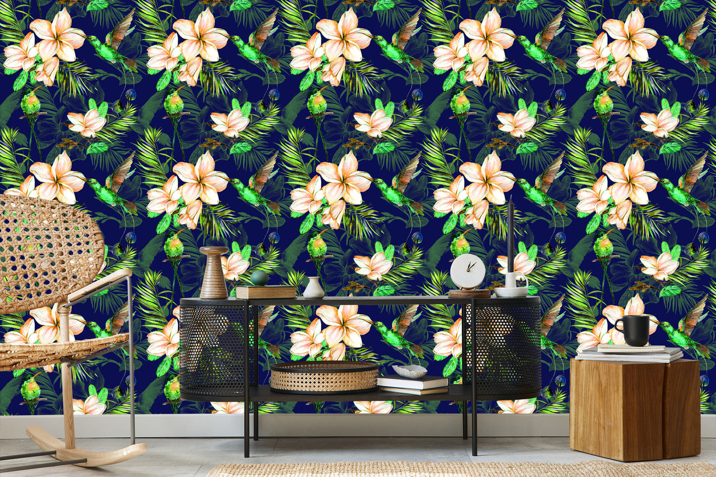 Wallpaper Tropical Plants And Birds
