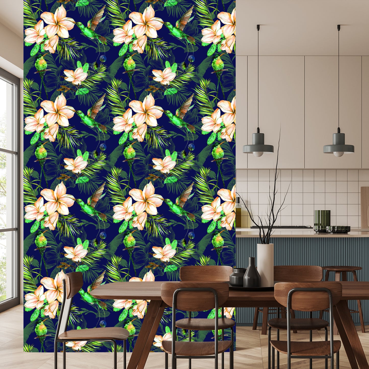 Wallpaper Tropical Plants And Birds