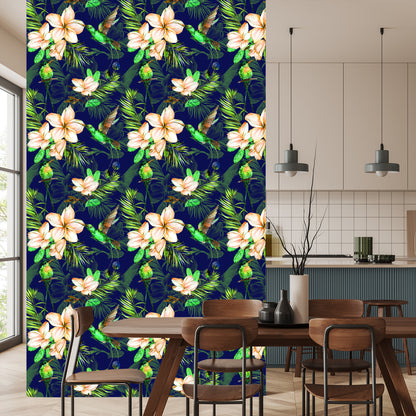 Wallpaper Tropical Plants And Birds