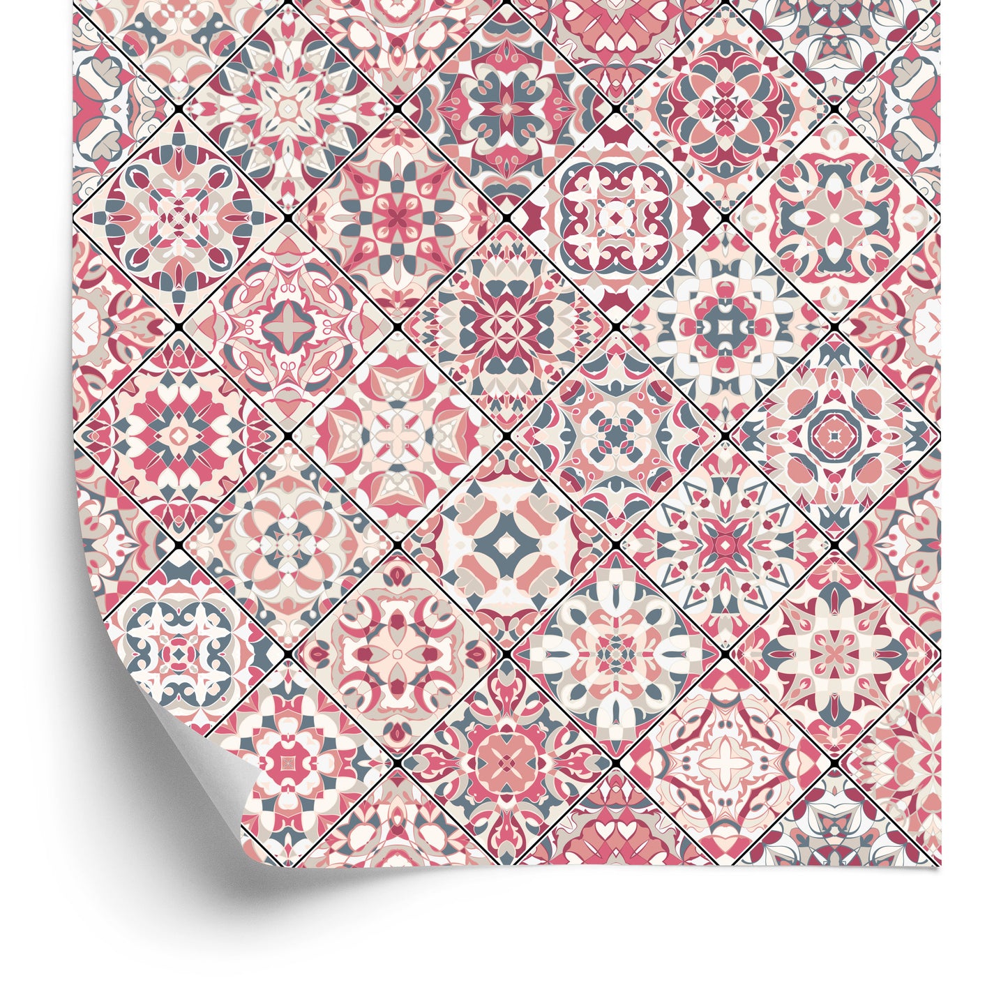 Wallpaper Colorful Mosaic In Oriental Style