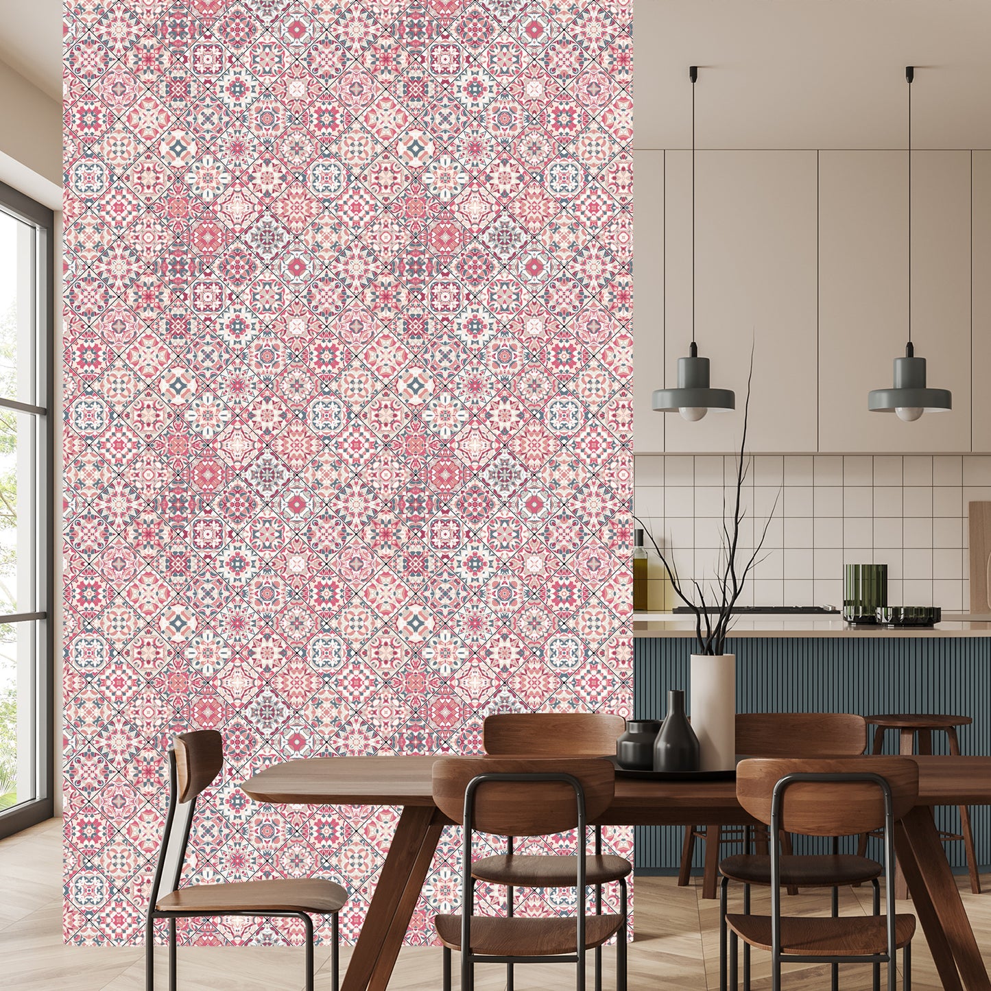 Wallpaper Colorful Mosaic In Oriental Style